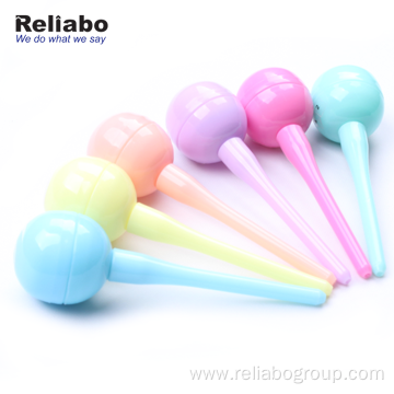 Label Round Ball Shape Multicolor Highlighter Pen